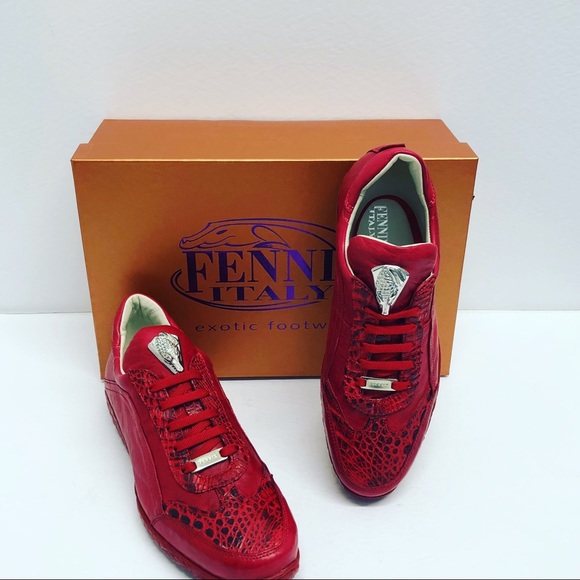 fennix italy Other - Fennix Italy  shoes crocodile/leather calf red